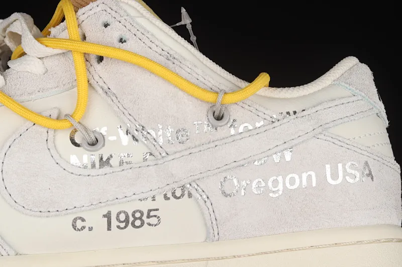 All categories Nk SB Dunk Series Nk SB Dunk Low low-top sneakers J version OF x Nk Dunk Low "12 of 50" OW suede SB smashed backboard fashion casual sneakers DJ0950-109
